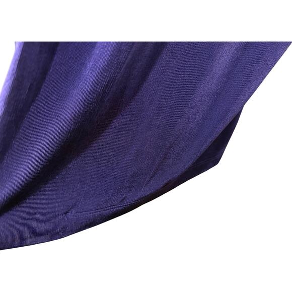 Chico’s Travelers™ Purple Drape Open Front Cardigan Size 2 (Large) Stretch Knit - Picture 9 of 12